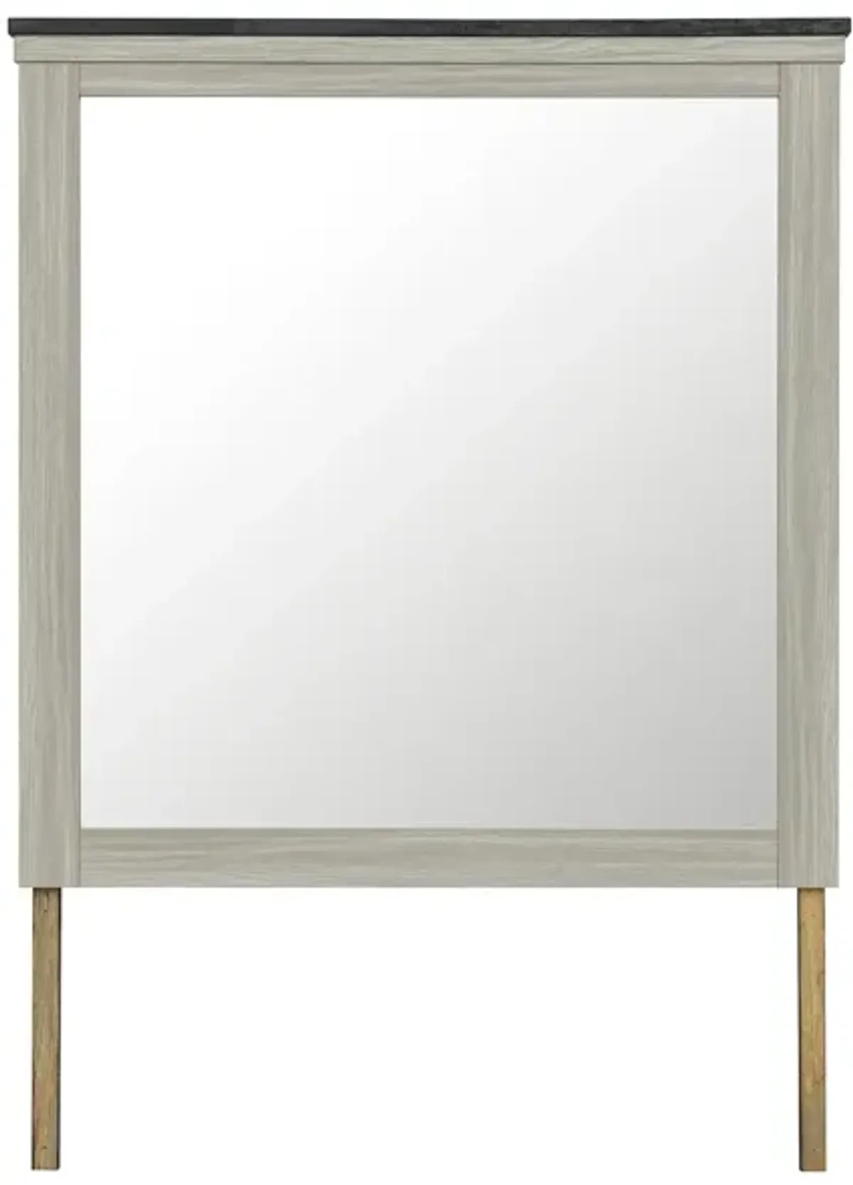Augusta - Mirror With Sleek Frame, Large Scale Mirror For Dresser - Beige Brown