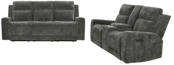 Kennett - Chenille Power Reclining Sofa Set