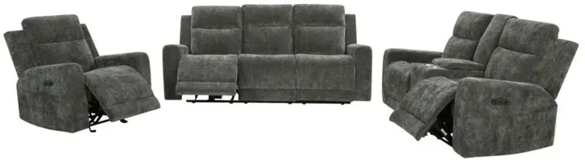 Kennett - Chenille Power Reclining Sofa Set