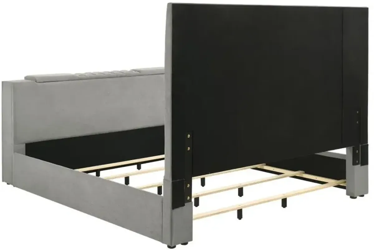 Tara - Upholstered Panel TV Bed