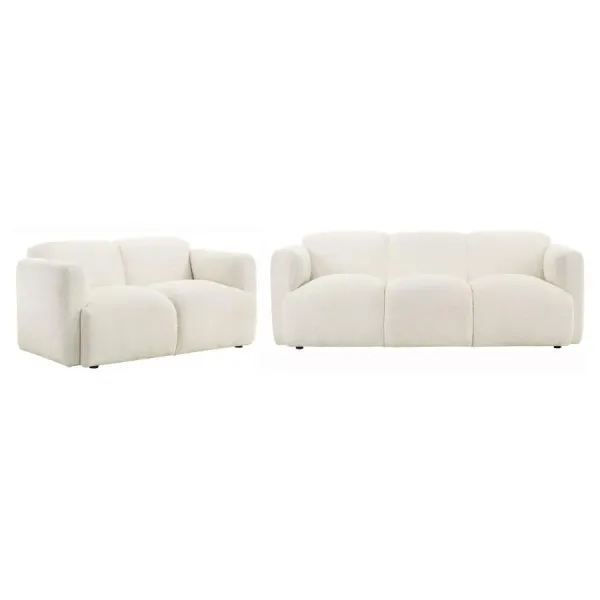 Dorset - Upholstered Round Track Arm Sofa Set