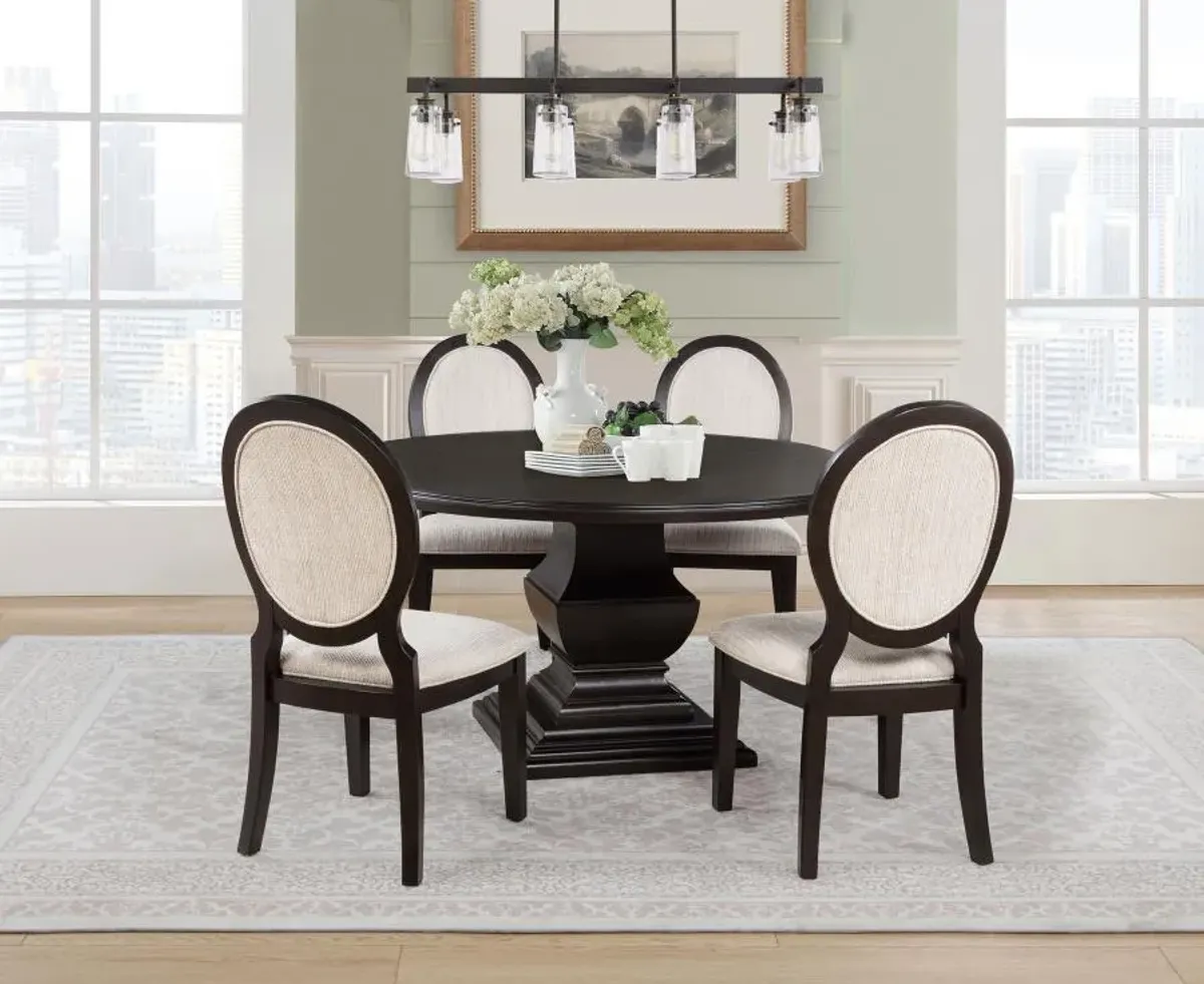 Twyla - Round Wood Dining Room Table Set