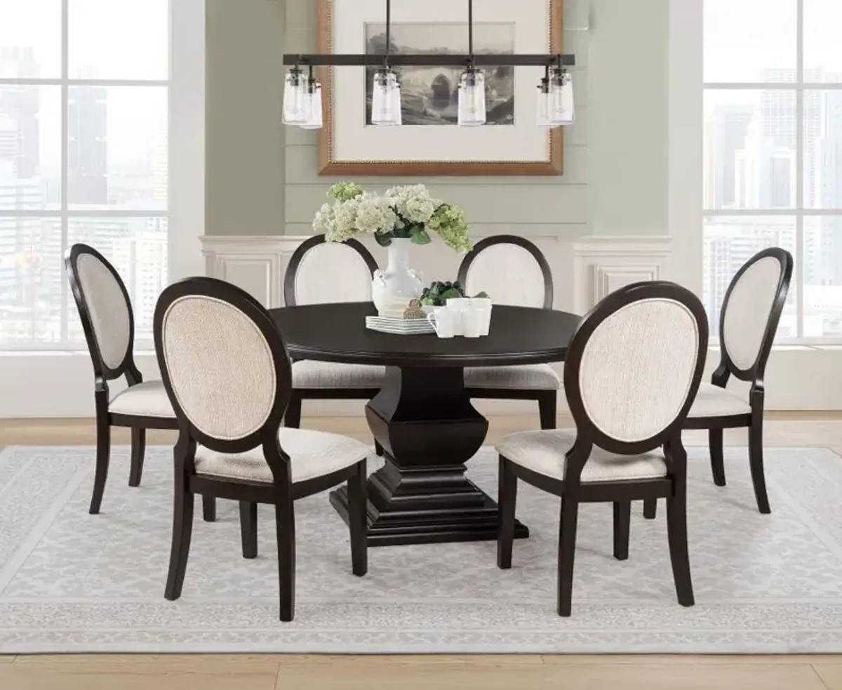 Twyla - Round Wood Dining Room Table Set