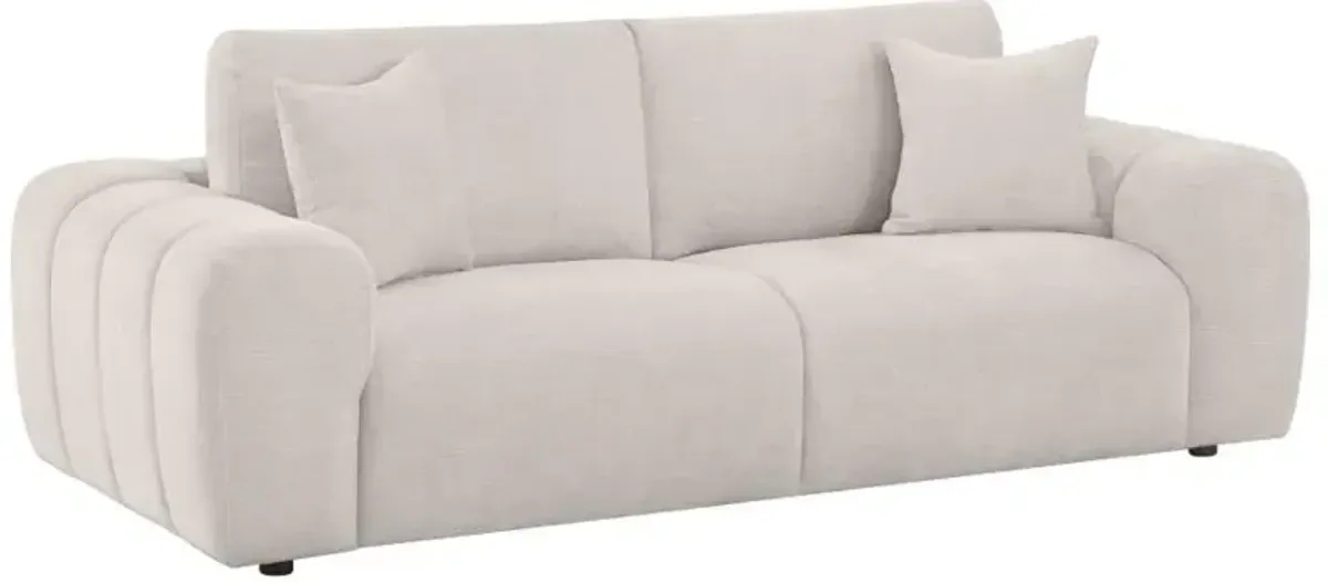 Burnett - Chenille Upholstered Wide Arm Sofa