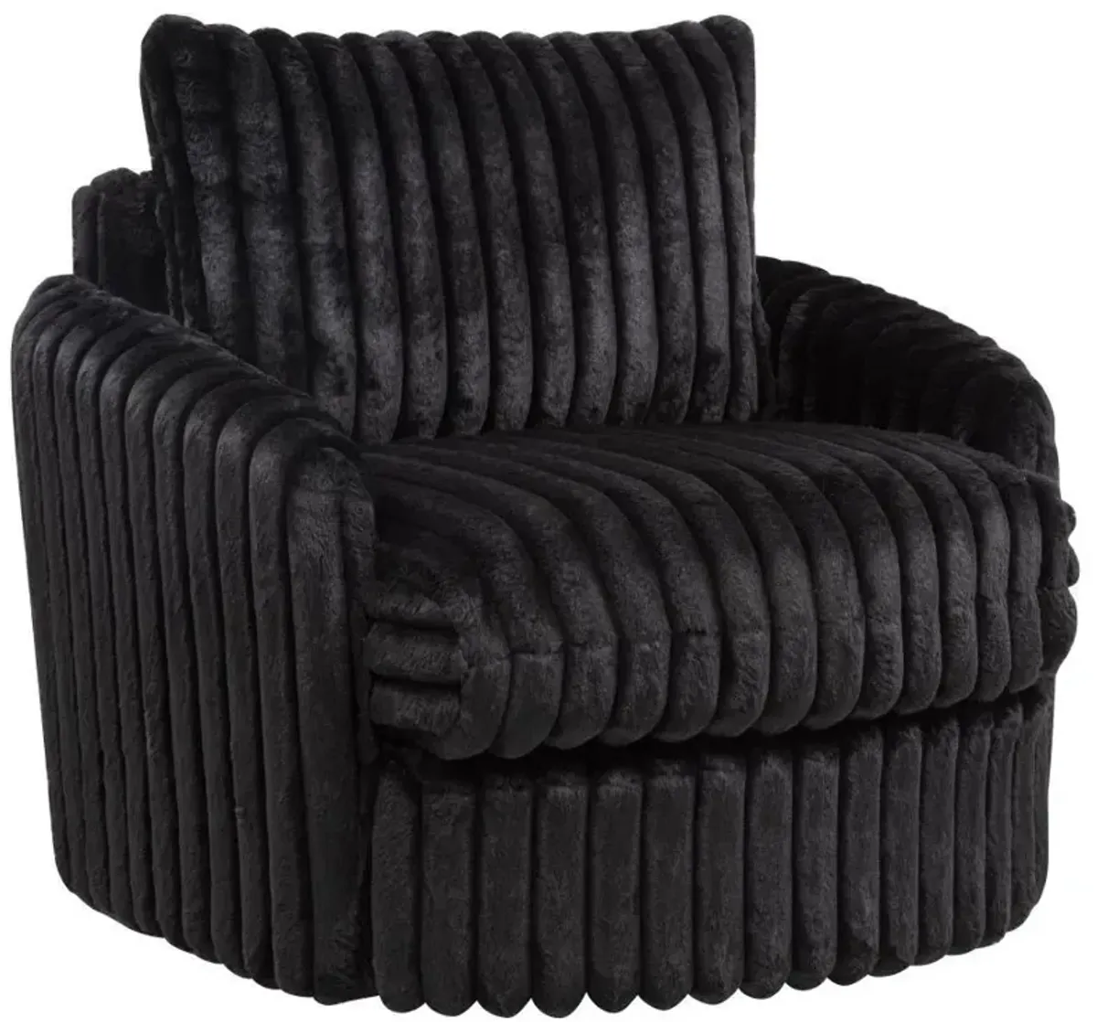 Sarco - Corduroy Upholstered Swivel Accent Arm Chair
