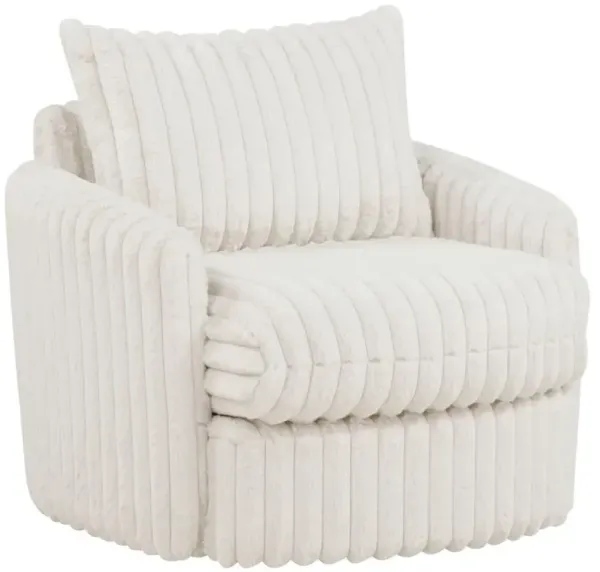 Sarco - Corduroy Upholstered Swivel Accent Arm Chair