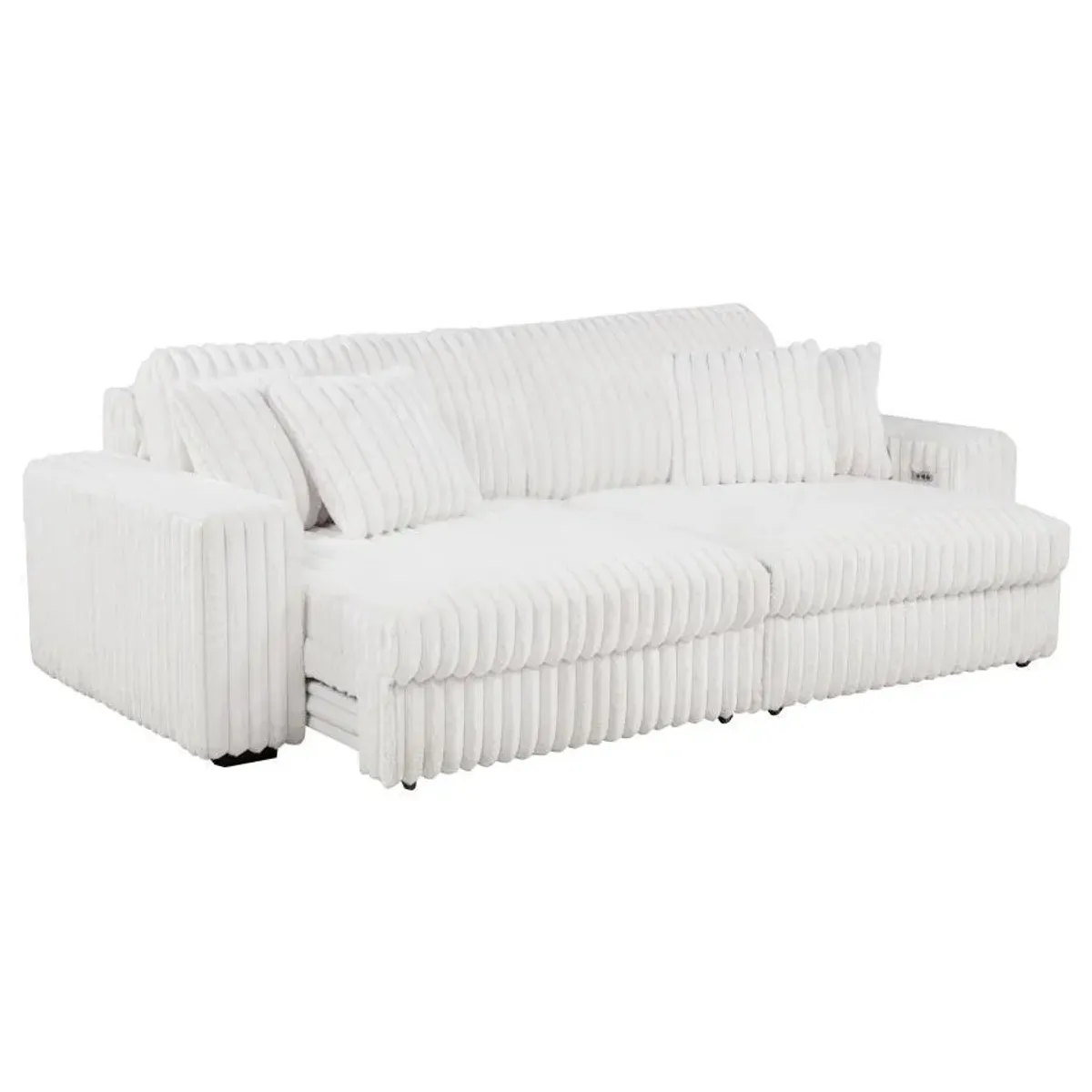 Jacana - Corduroy Upholstered Dual Power Chaise Sofa