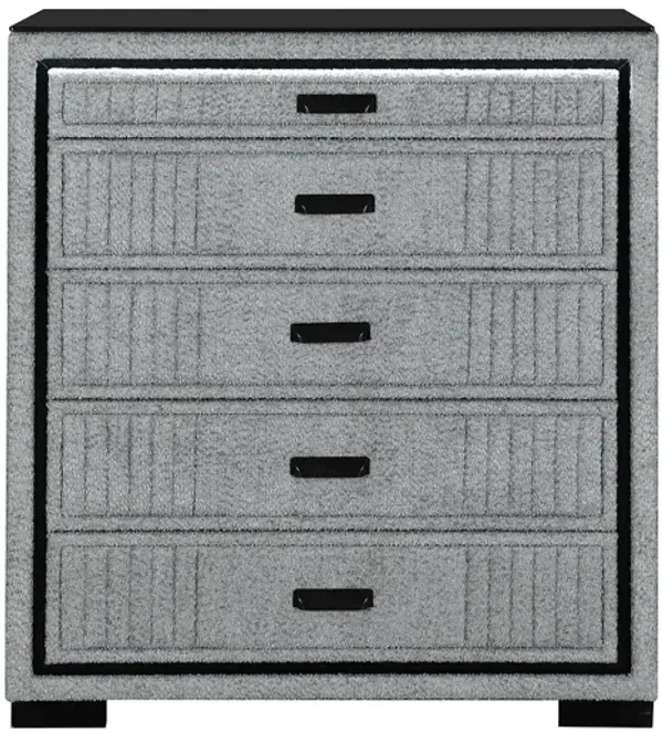 Isaiah - Upholstered Chest With LED Lighting