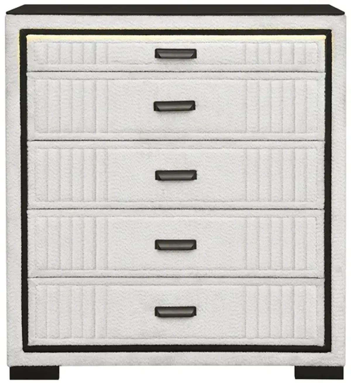 Isaiah - Upholstered Chest With LED Lighting