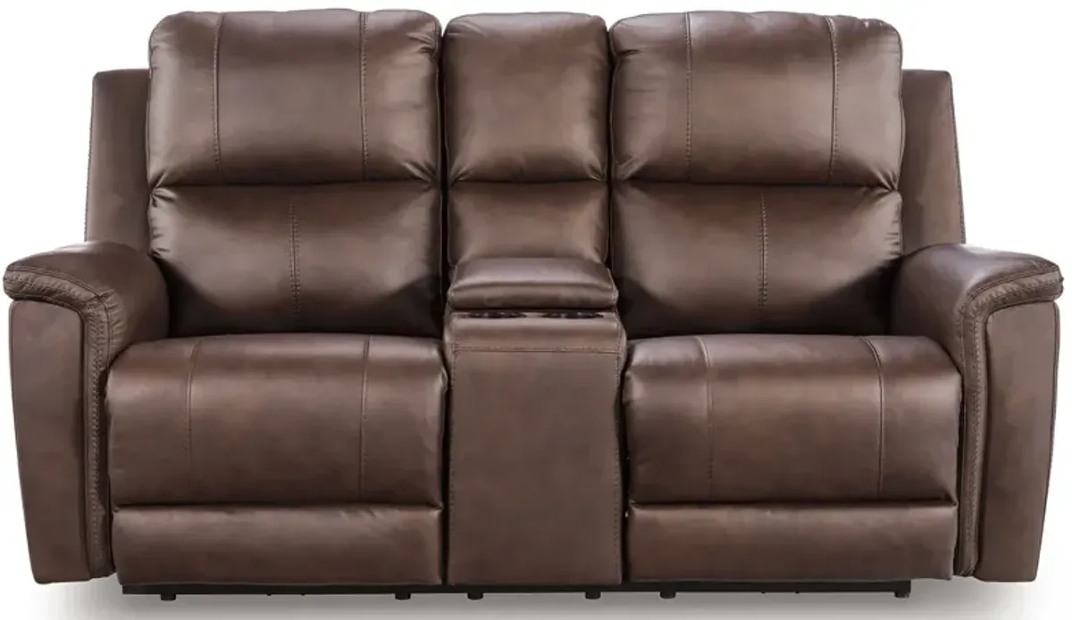 Bleckley - Power Reclining Loveseat With Console / Adjustable Headrest