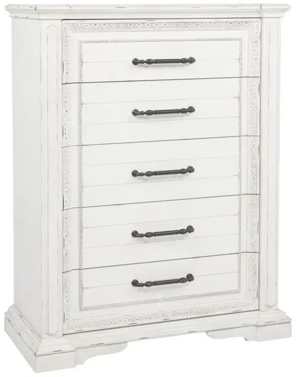 Mckinney - 5-Drawer Bedroom Chest Of Drawers - Vintage White