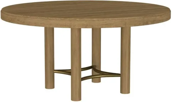Arini - 60" Round Wood Dining Room Table - Sand Wash