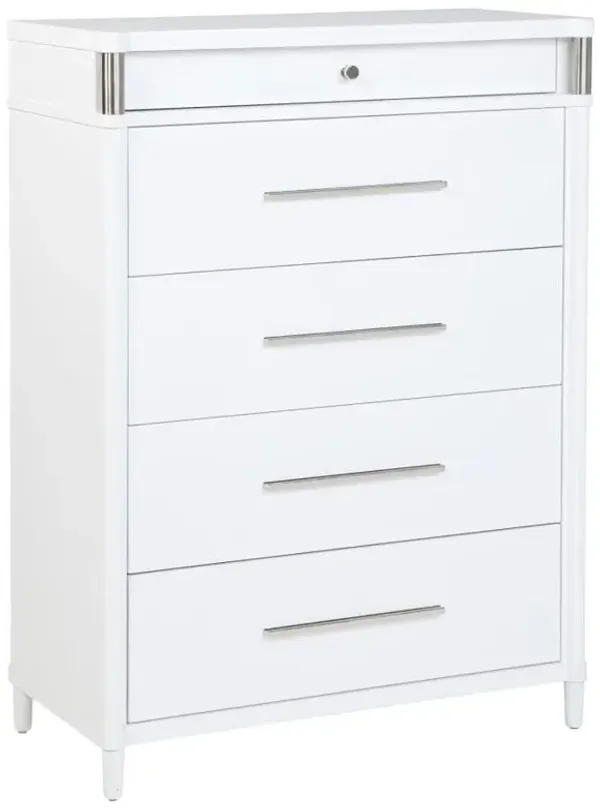 Gracemont - 5-Drawer Bedroom Chest Of Drawers - White