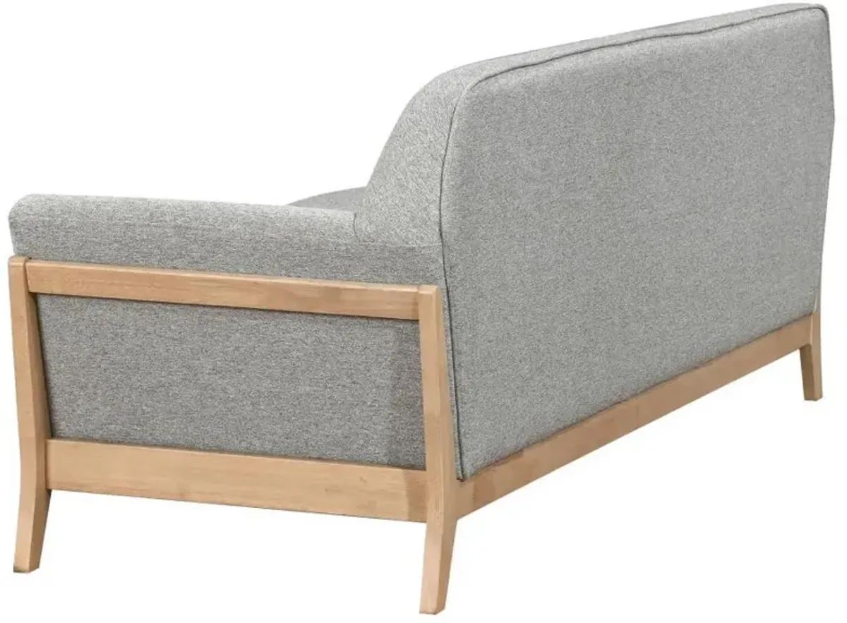 Vaughn - Fabric Upholstered Flared Arm Sofa - Gray