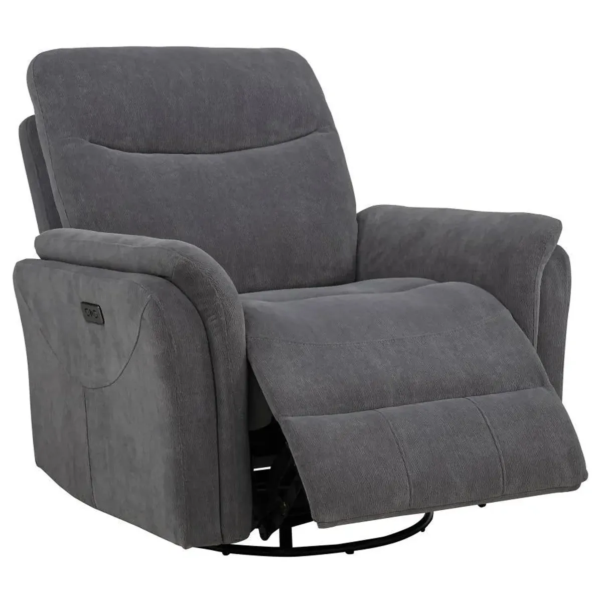 Adler - Upholstered Power Swivel Glider Recliner