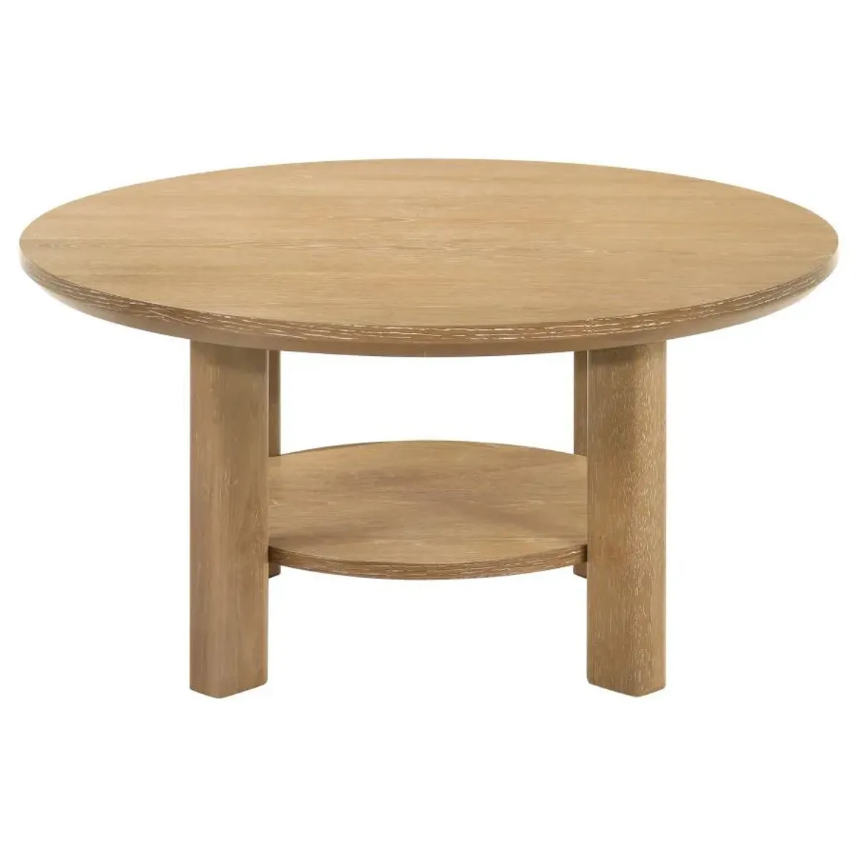 Ottowa - Round Wood Coffee Table Set