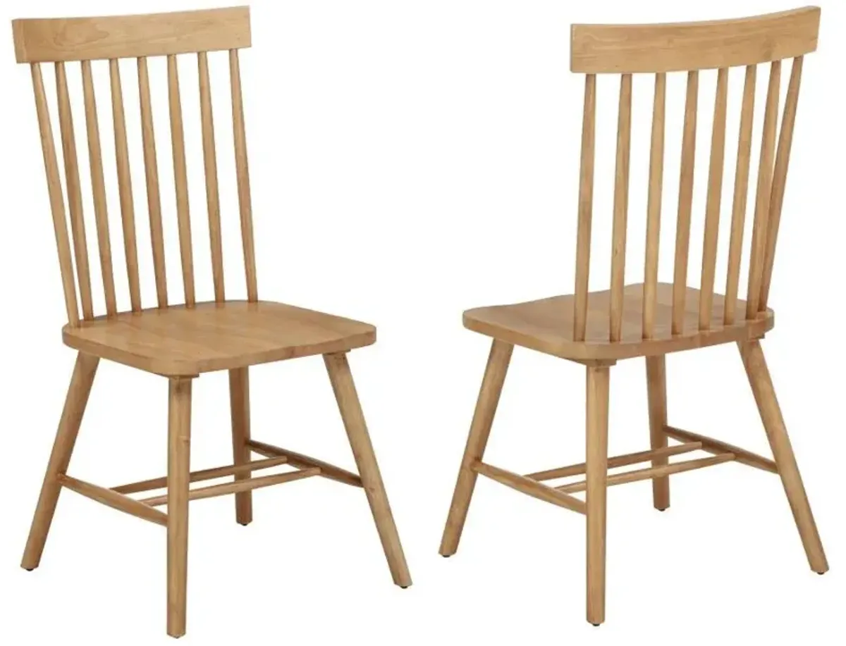 Andrews - Windsor Spindle Back Dining Side Chair (Set of 2)