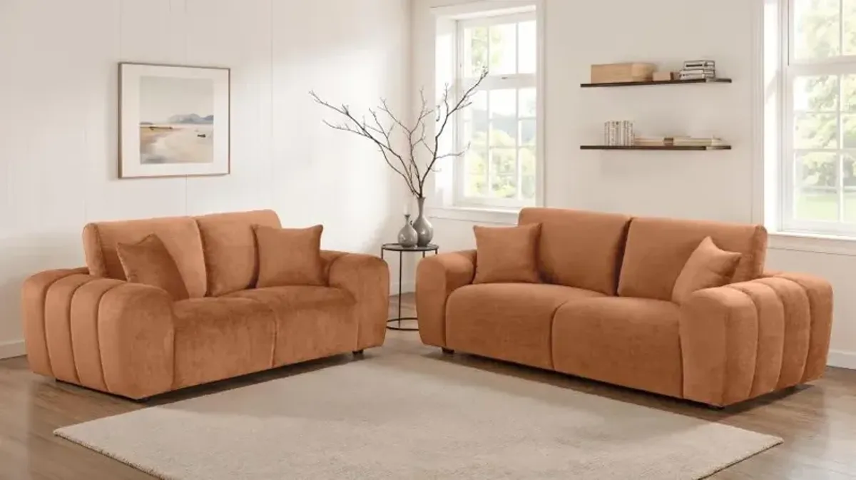 Burnett - Chenille Upholstered Sofa Set