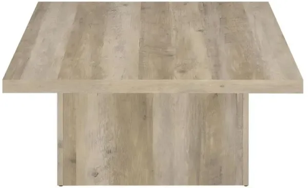 Devar - Square Coffee End Table Set - Distressed Pine