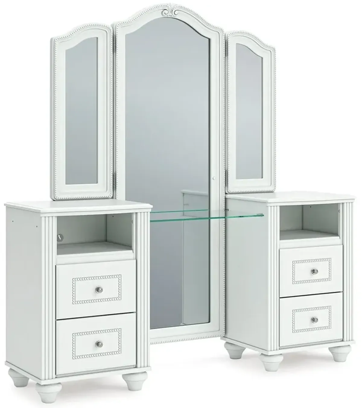 Kozlani - Vanity With Mirror - White