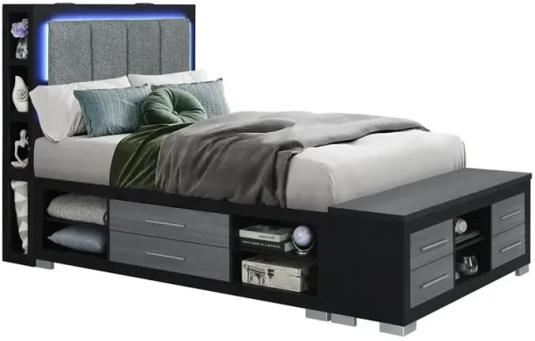 Messa - Bed With Storage Features And LED Lighting