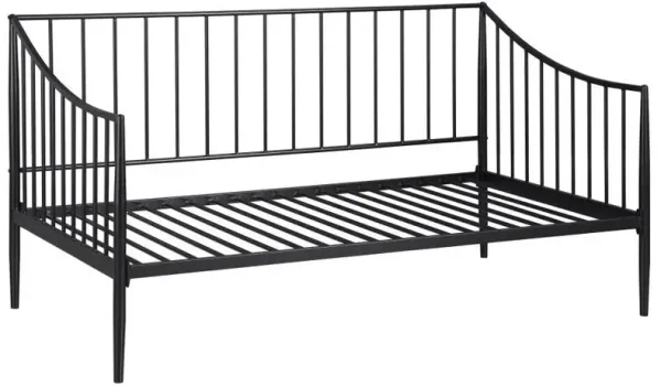 Newbury - Metal Twin Daybed Bed Frame - Matte Black