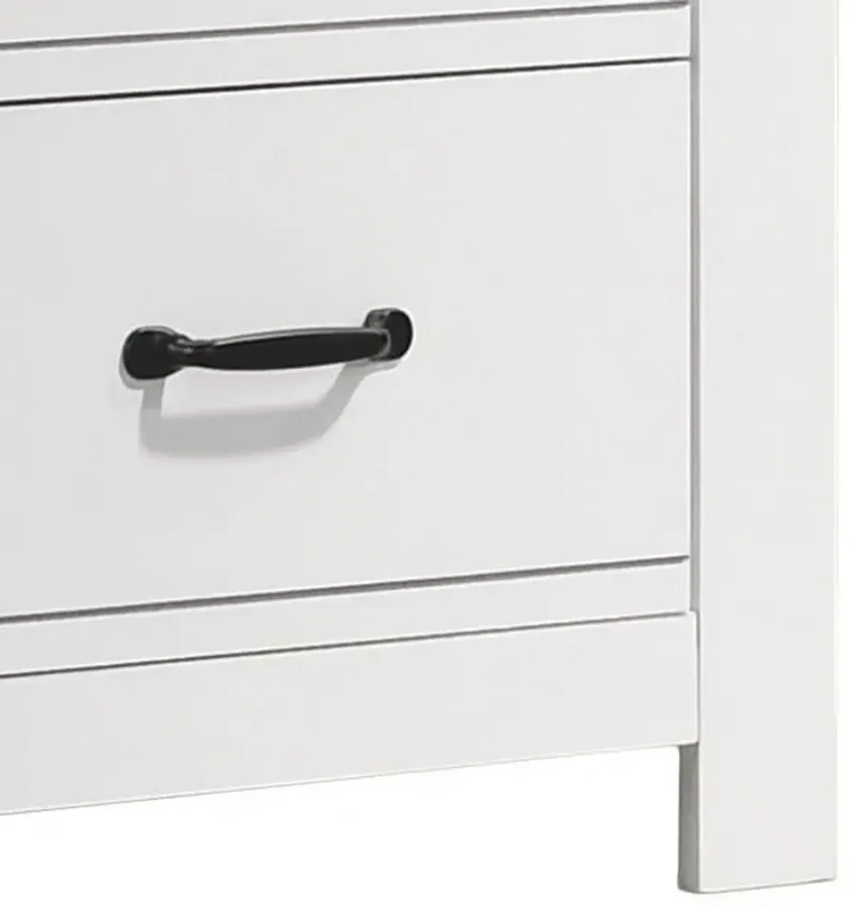 Cassini - 2 Drawer Nightstand Bedside Table - White