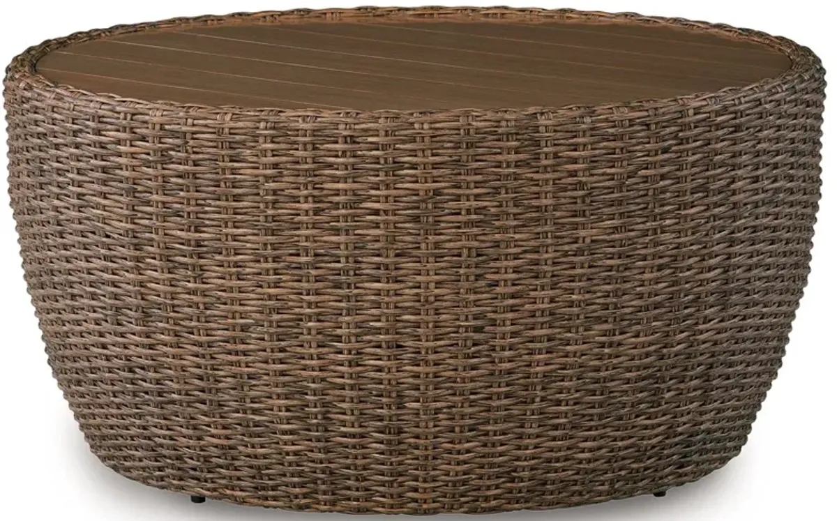 Double Point - Round Cocktail Table - Beige