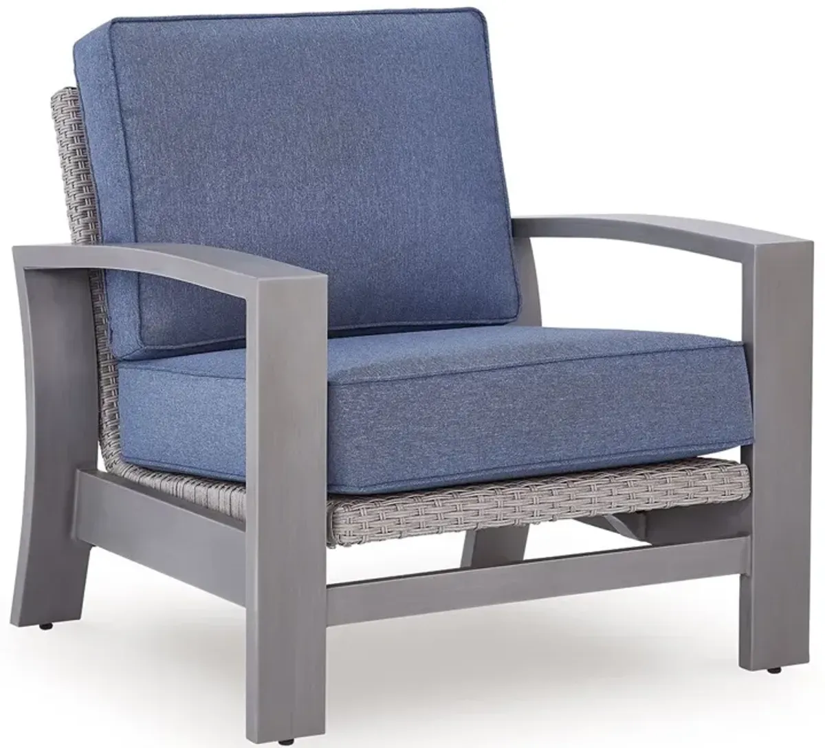 Half Moon Beach - Spring Lounge Chair - Blue / Gray