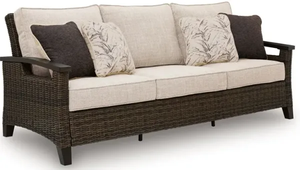 Monterey Point - Sofa With Cushion - Dark Brown
