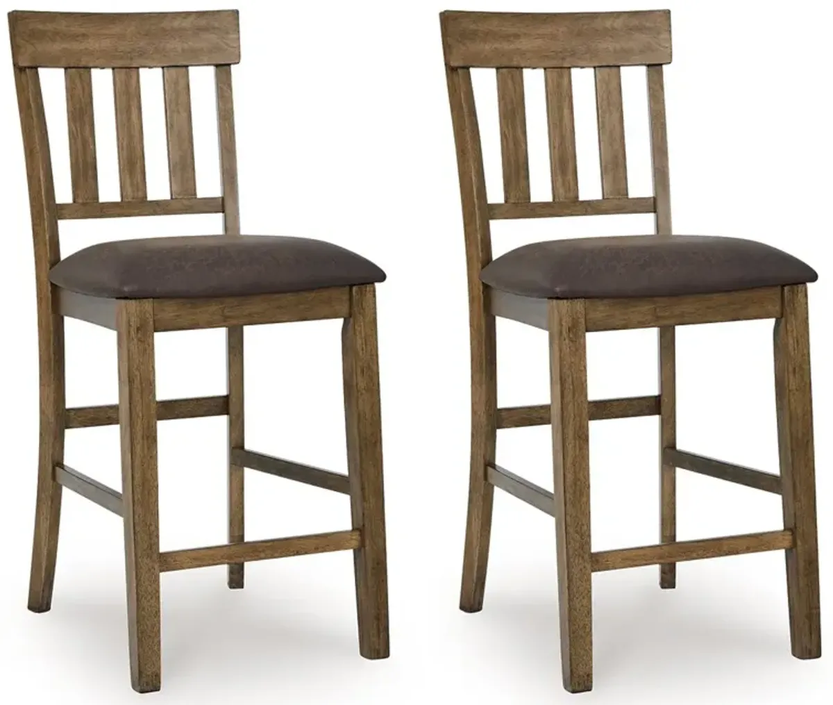 Urbinforte - Upholstered Barstool (Set of 2) - Light Brown