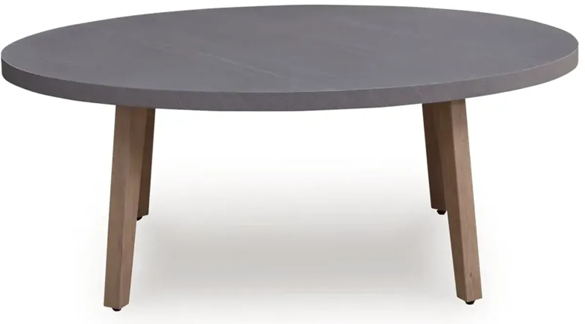 Harmony Headlands - Oval Cocktail Table - Natural / Gray