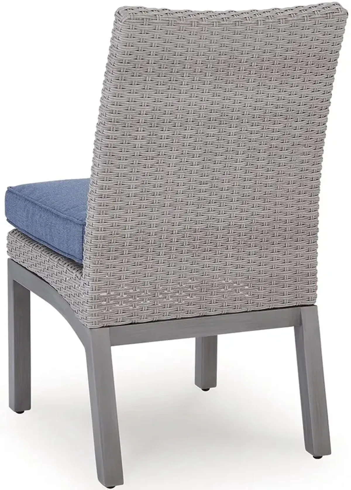 Half Moon Beach - Side Chair With Cushion (Set of 2) - Blue / Gray