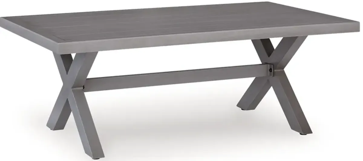 Half Moon Beach - Rectangular Cocktail Table - Gray