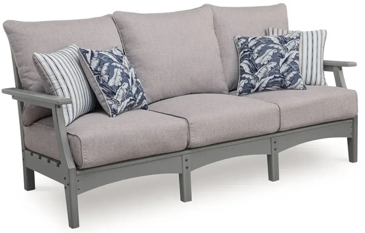 Cove Beach - Sofa With Cushion - Gray