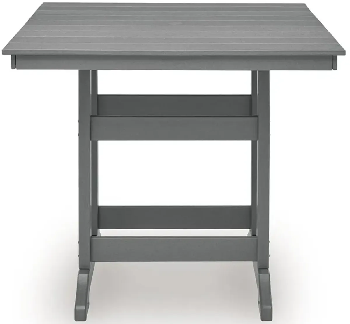 Sanctuary Beach - Square Counter Table With Umbrella Option - Dark Gray