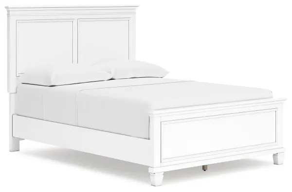 Fortman - Full Panel Bed - White