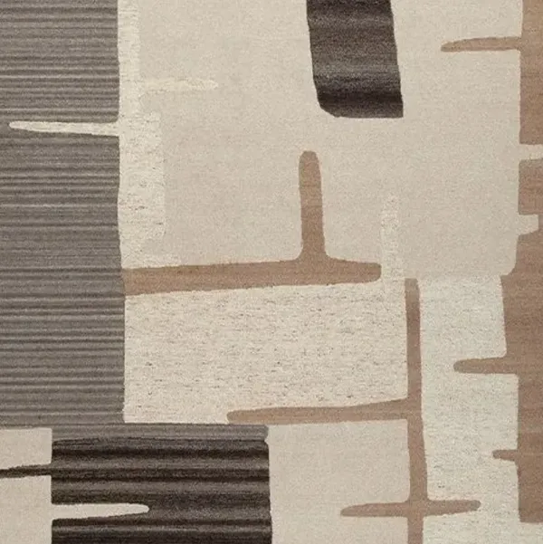 Kencher - Extra Large Rug - Beige / Brown