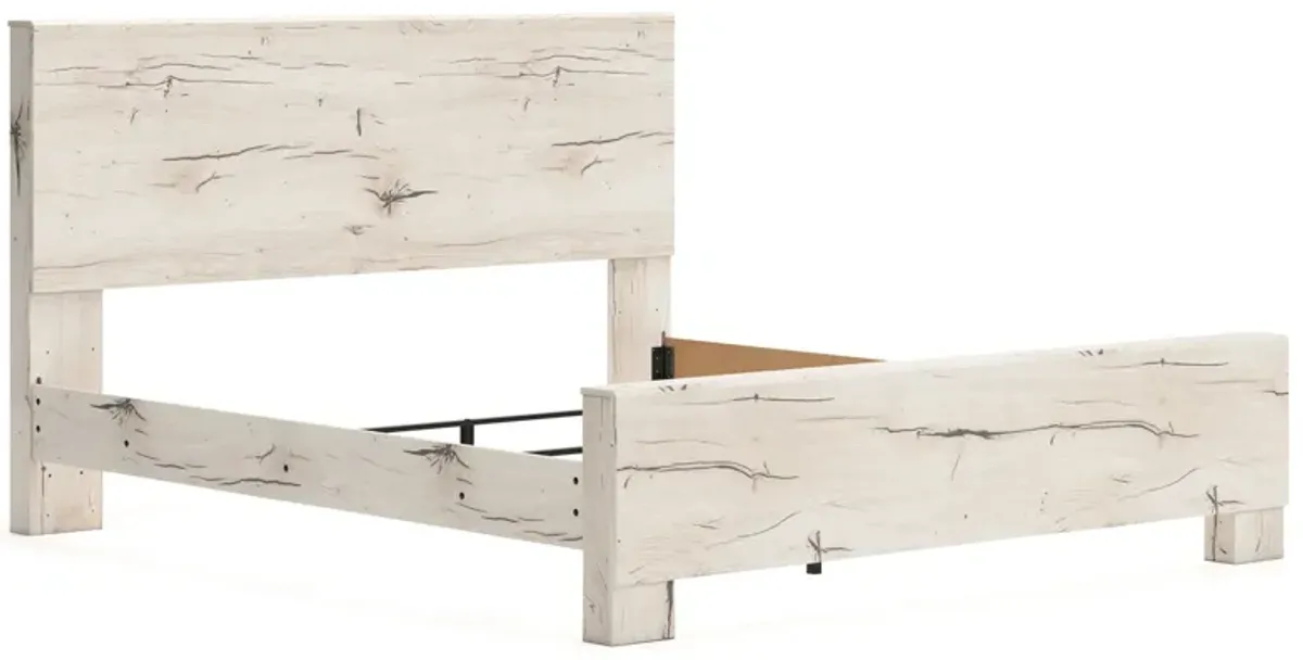 Lawroy - King Panel Bed - Light Natural