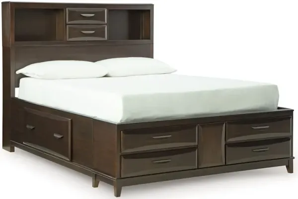 Vanmore - Full Storage Bed - Dark Brown