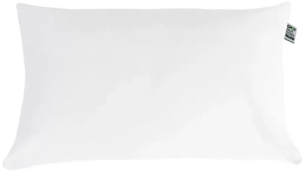 Ghostpillow - Faux Down Luxury Pillow With Microfiber Gel Clusters, Cotton Cover - White