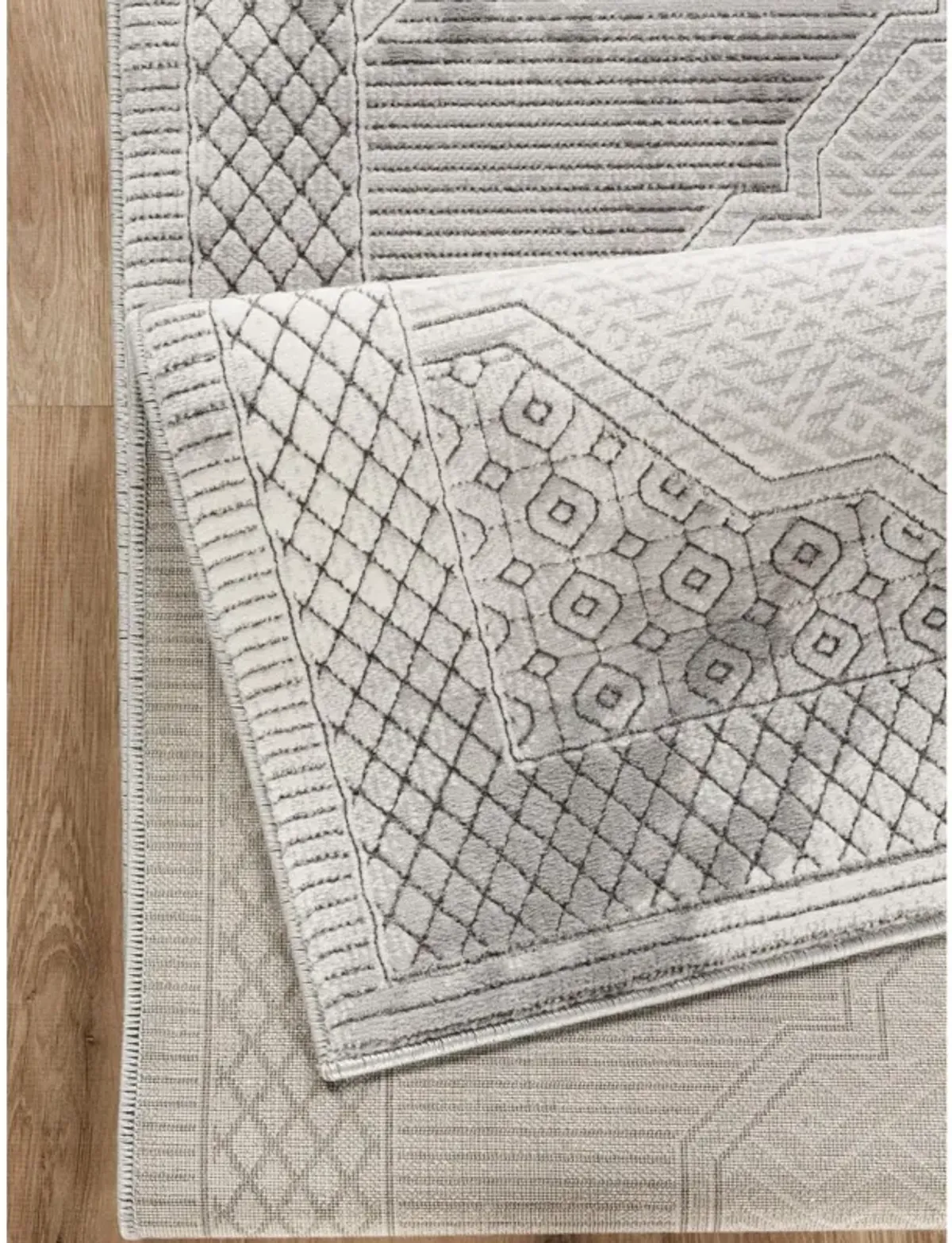 Loft Shag - 5' 3” X 7' Shaggy Area Rug - Ivory by Bel Furniture ...