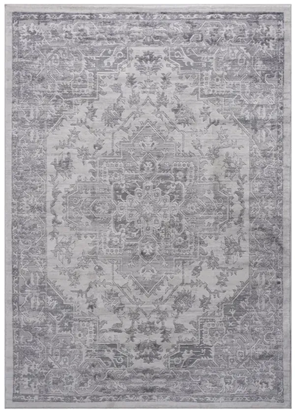 Marfi - 6' X 9' Oriental Area Rug - Silver