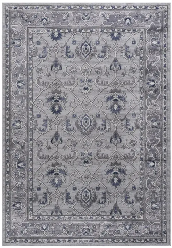 Marfi - 8' X 10' Oriental Area Rug - Gray / Blue