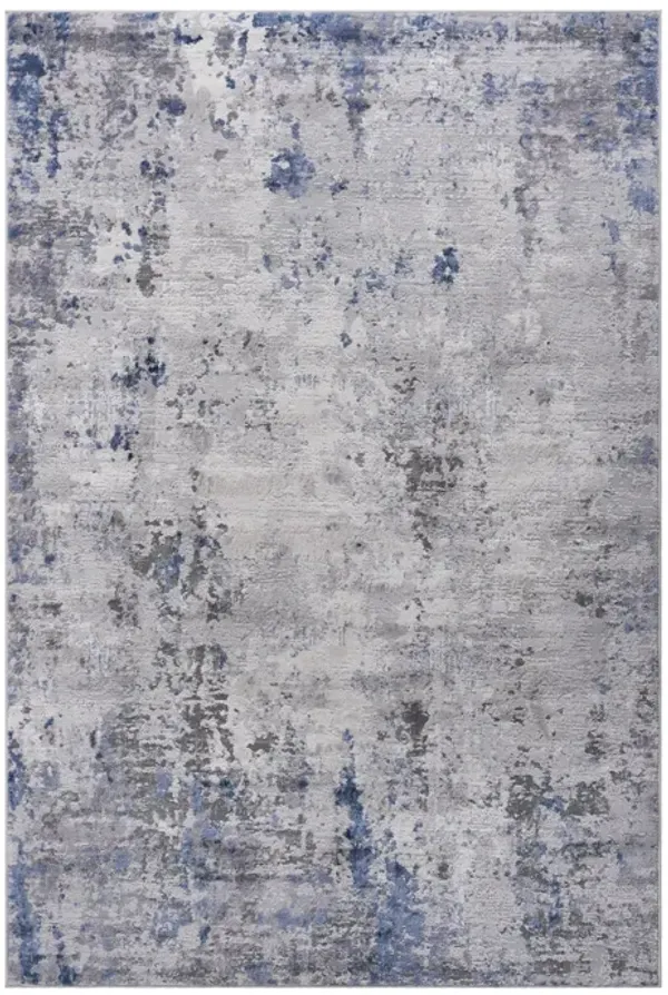 Marfi - 8' X 10' Abstract Area Rug - Silver / Blue