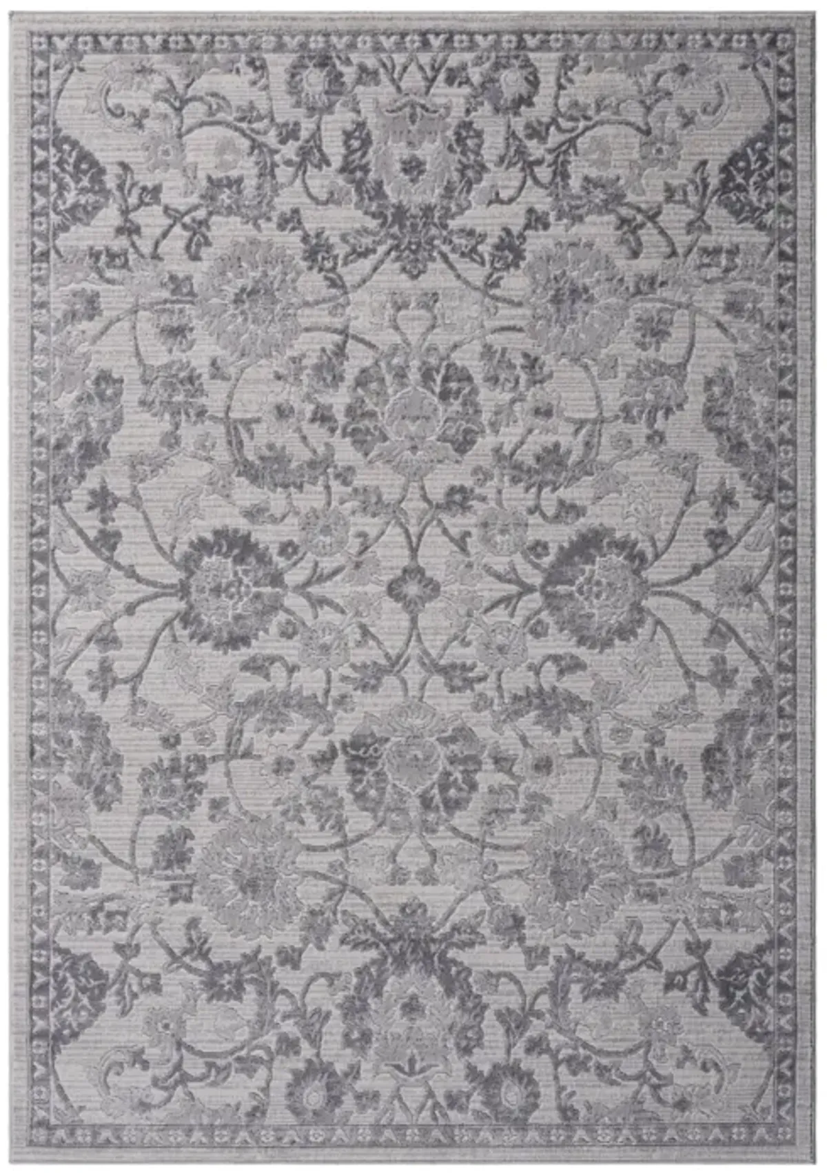 Marfi - 6' X 9' Oriental Area Rug - Gray / Silver