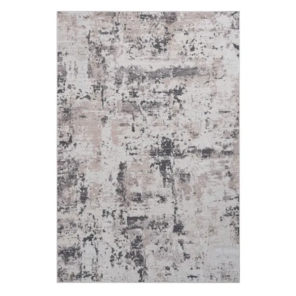 Payas - 6' X 9' Abstract Area Rug - Cream / Brown