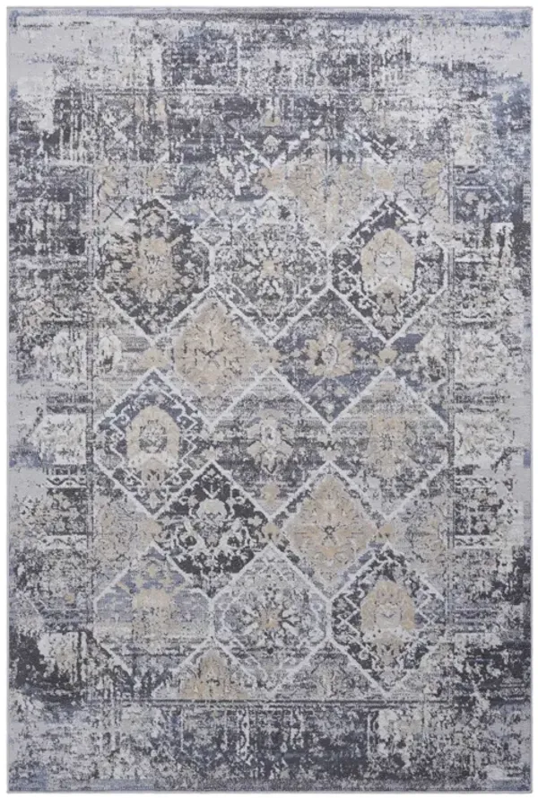 Payas - 5' X 7' Traditional Area Rug - Gray / Blue