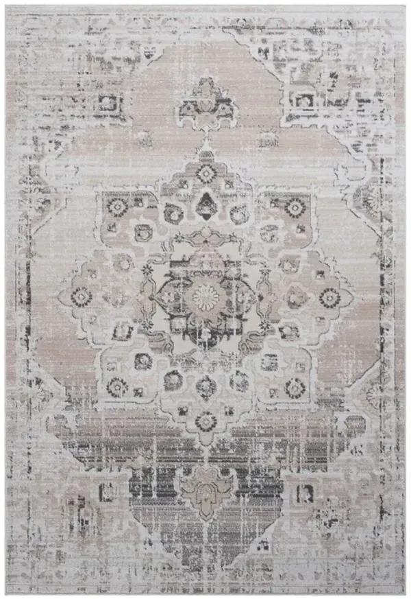 Payas - 6' X 9' Medallion Area Rug - Cream / Beige