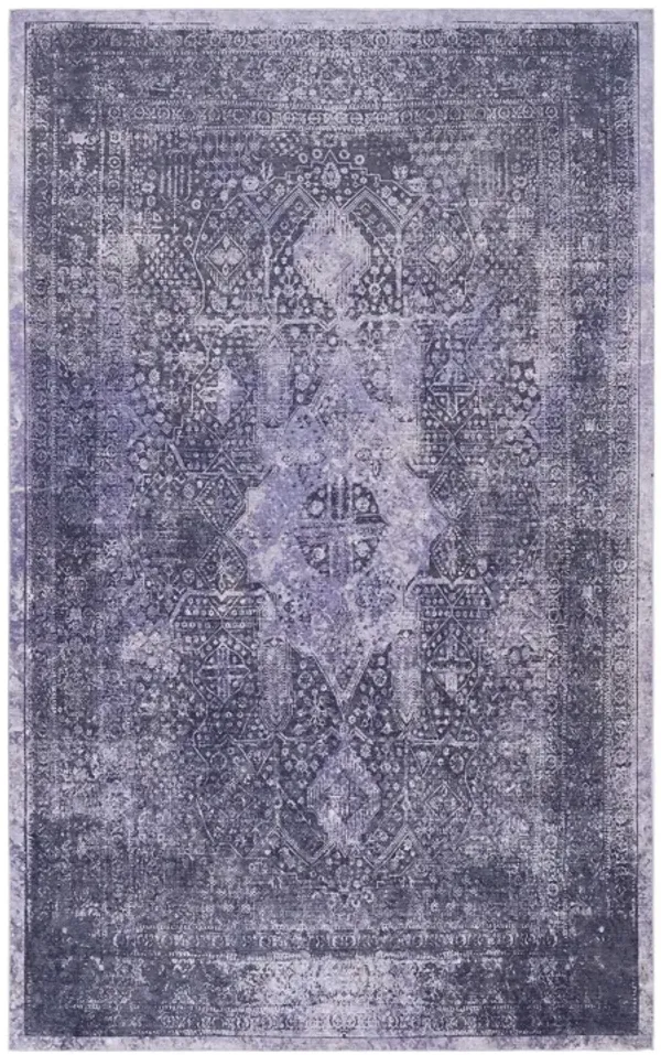 Maval - 6' X 9' Washable Area Rug - Anthracite